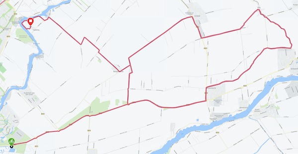 Fietsparcours 90 kilometer triathlon Krimpenerwaard