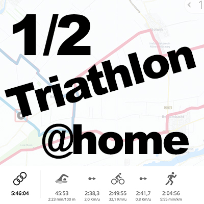 1/2 triathlon in Coronatijd @home