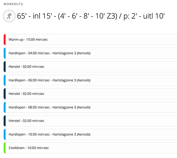 Garmin connect workout